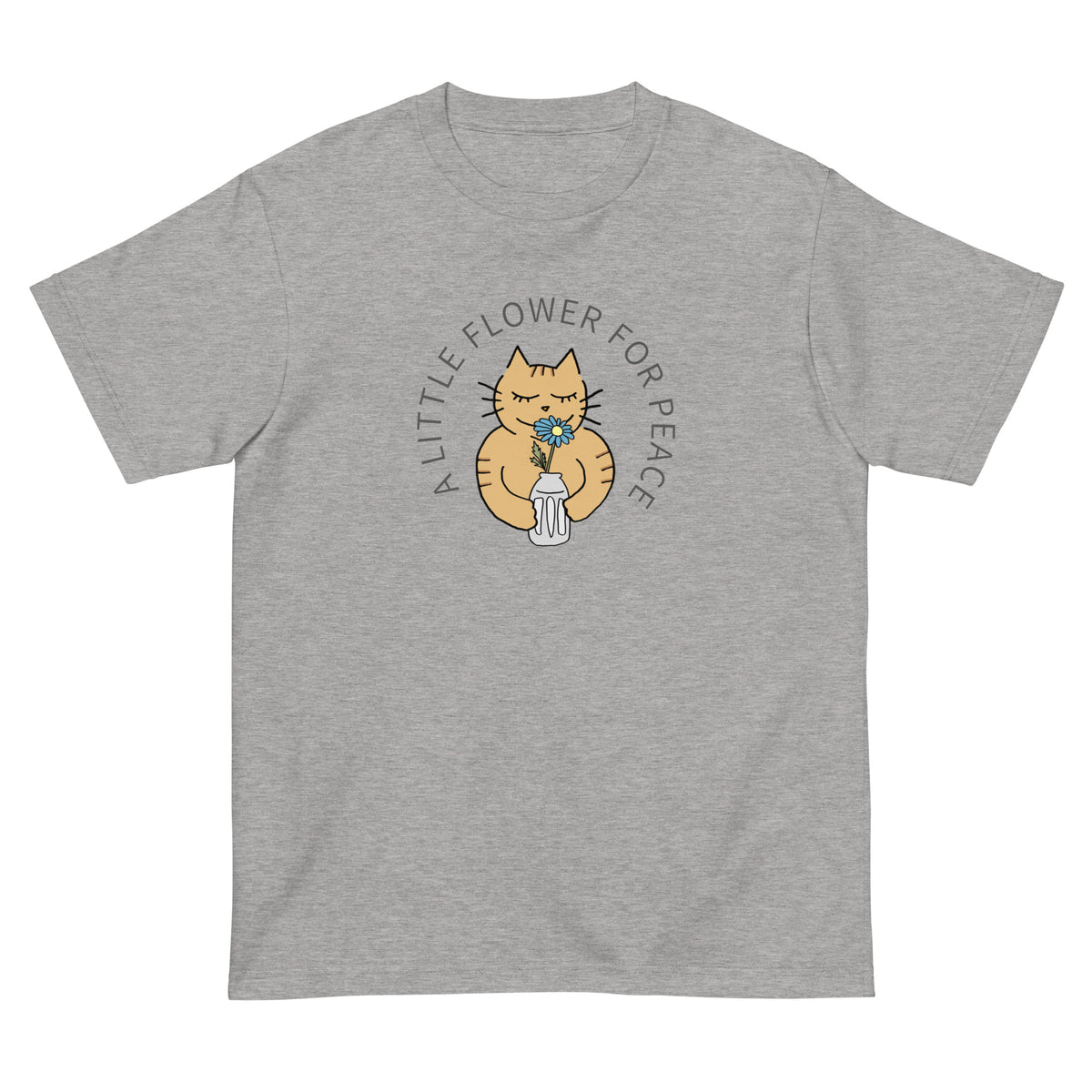 Cat T-shirt | A Little Flower for Peace | Designs that deliver kindness