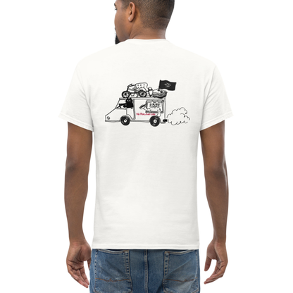 【バックプリント】猫ロードトリップTシャツ｜No Plan Just Cats｜アートデザイン