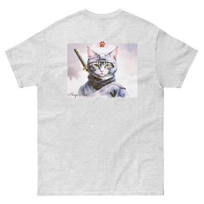 【バックプリント】ユニセックスクラシックTシャツ Gildan 5000 / ninja neko　