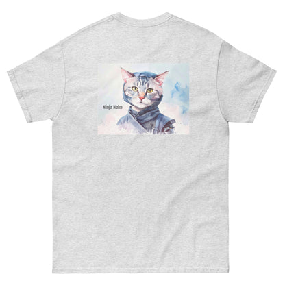 【バックプリント】猫Tシャツ｜Ninja Neko  忍者猫｜和風アート
