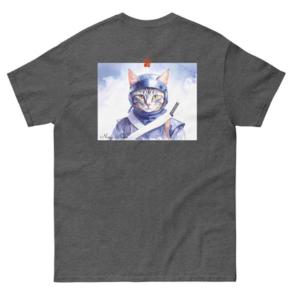 【バックプリント】ユニセックスクラシックTシャツ Gildan 5000 / ninja neko　　
