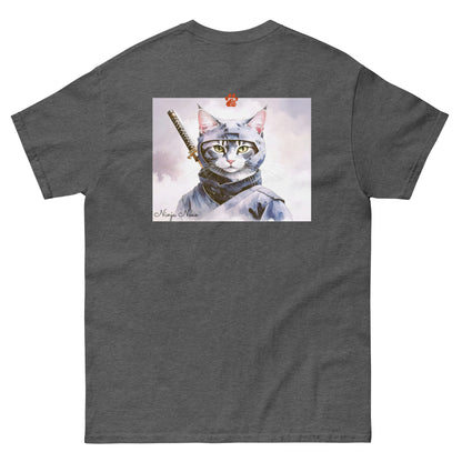 【バックプリント】ユニセックスクラシックTシャツ Gildan 5000 / ninja neko　