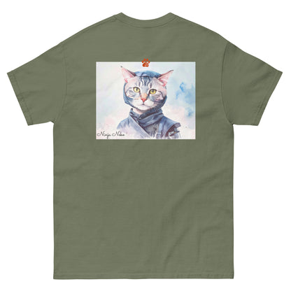 【バックプリント】ユニセックスクラシックTシャツ Gildan 5000 / ninja neko　