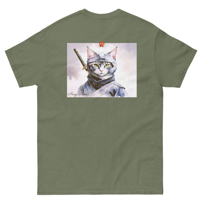 【バックプリント】ユニセックスクラシックTシャツ Gildan 5000 / ninja neko　