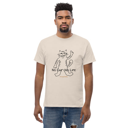 Unisex Classic T-Shirt Gildan 5000 / No Cat No Life +10 Colors Available