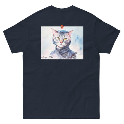 【バックプリント】ユニセックスクラシックTシャツ Gildan 5000 / ninja neko　