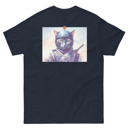 【バックプリント】ユニセックスクラシックTシャツ Gildan 5000 / ninja neko　　