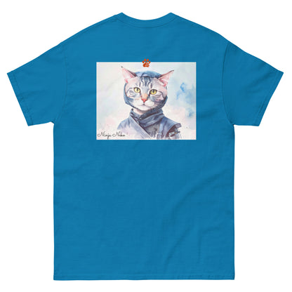 【バックプリント】ユニセックスクラシックTシャツ Gildan 5000 / ninja neko　