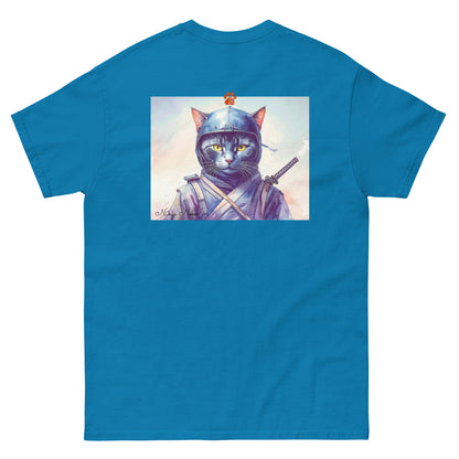 【バックプリント】ユニセックスクラシックTシャツ Gildan 5000 / ninja neko　　