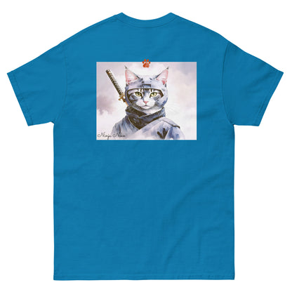 【バックプリント】ユニセックスクラシックTシャツ Gildan 5000 / ninja neko　