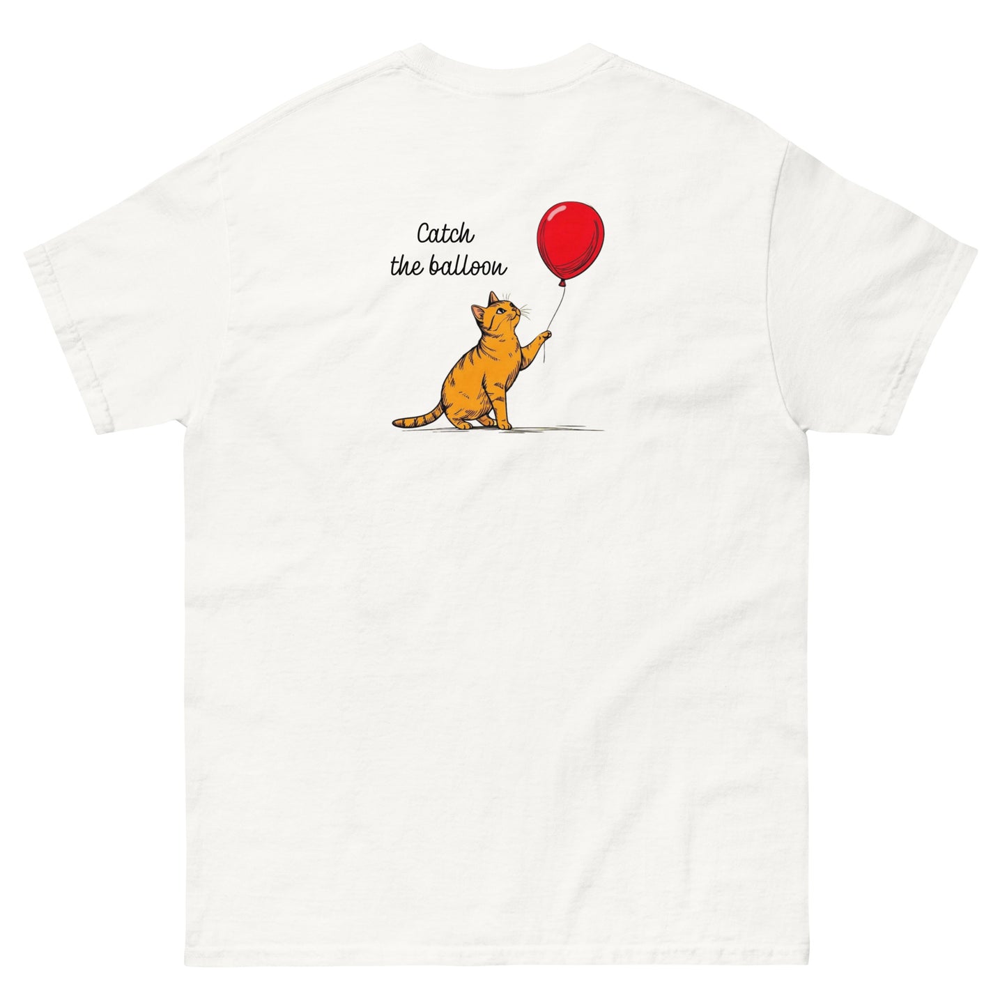 【バックプリント】ユニセックスクラシックTシャツ Gildan 5000 / Catch the balloon +12 Colors Available
