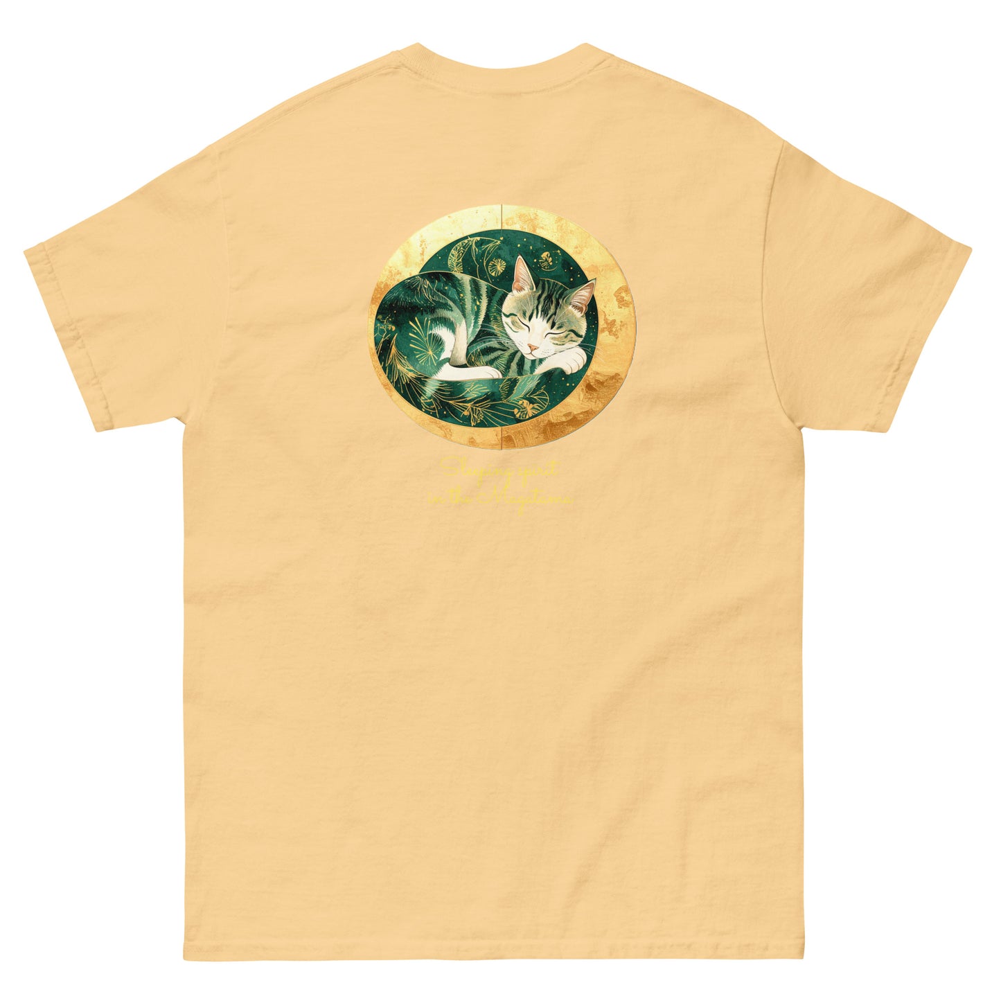 【バックプリント】ユニセックスクラシックTシャツ Gildan 5000 / curled up