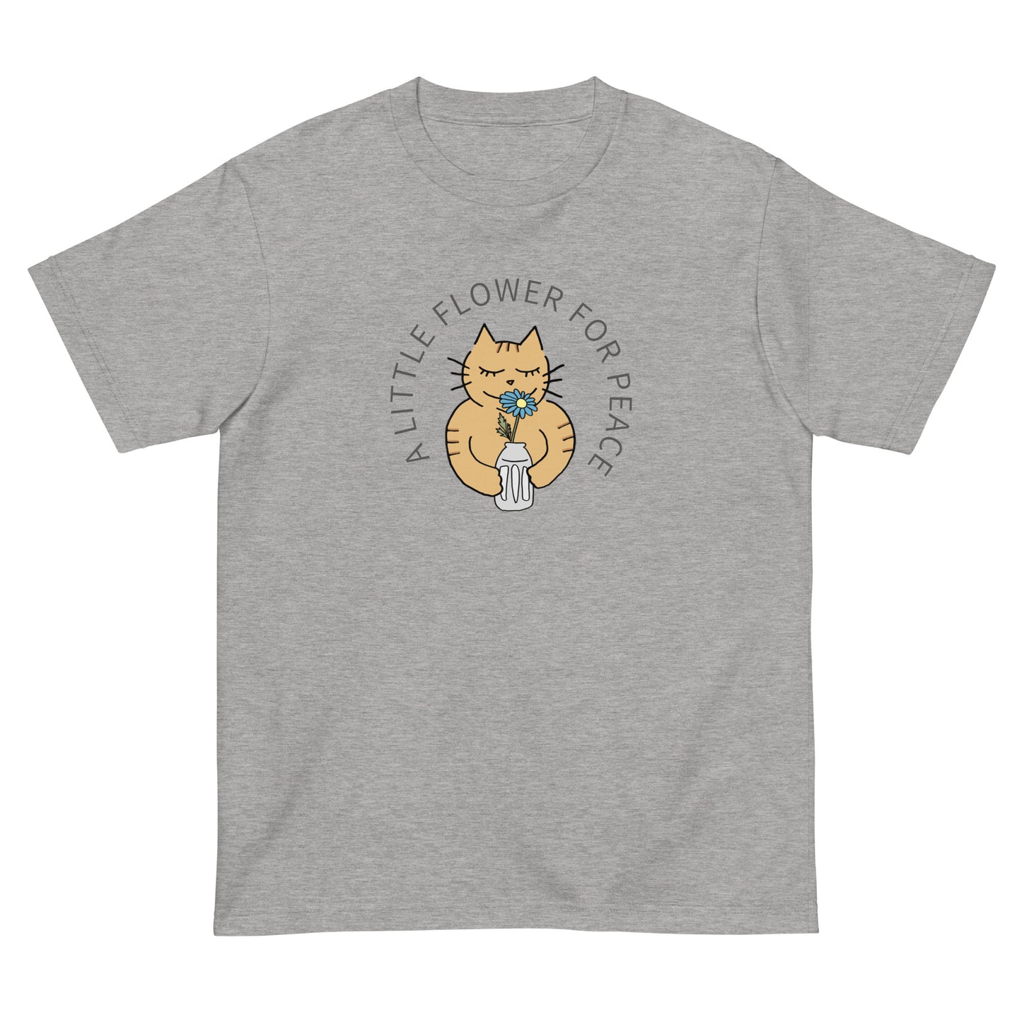 猫Tシャツ｜A Little Flower for Peace｜やさしさを届けるデザイン