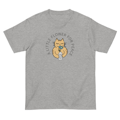 猫Tシャツ｜A Little Flower for Peace｜やさしさを届けるデザイン