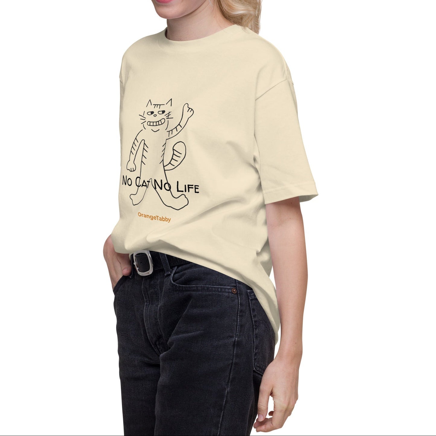 猫Tシャツ｜No Cat No Life｜手描きデザイン