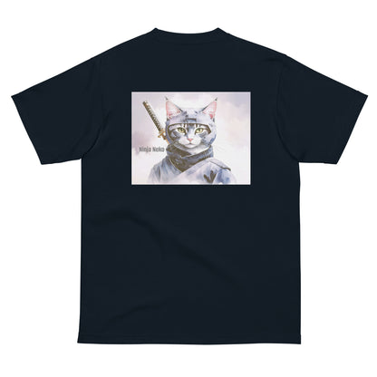 猫Tシャツ｜Ninja Neko1  忍者猫｜和風アート