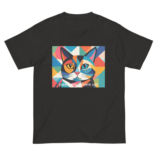 猫Tシャツ｜Pawsome Colors Cat｜カラフルアート