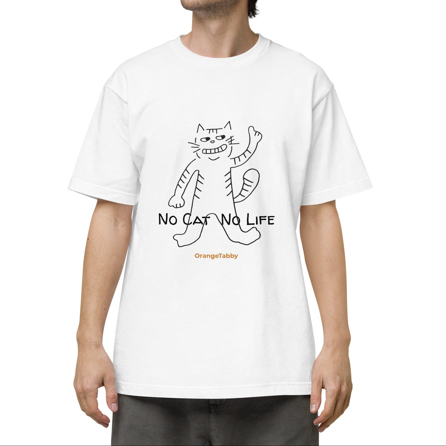 猫Tシャツ｜No Cat No Life｜手描きデザイン