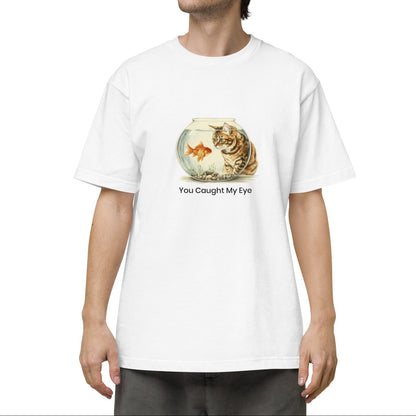 猫Tシャツ｜Goldfish and Cat｜金魚と猫  和風アート