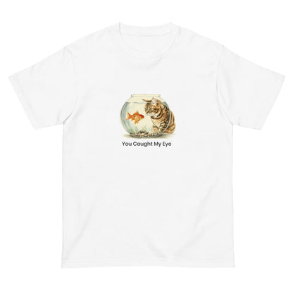 猫Tシャツ｜Goldfish and Cat｜金魚と猫  和風アート
